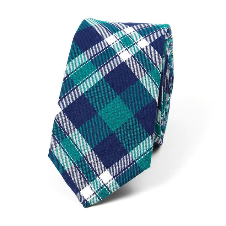 Cravatta a farfalla con motivo scozzese alla moda da uomo - Stile n. 12 - Cravatta - image 45