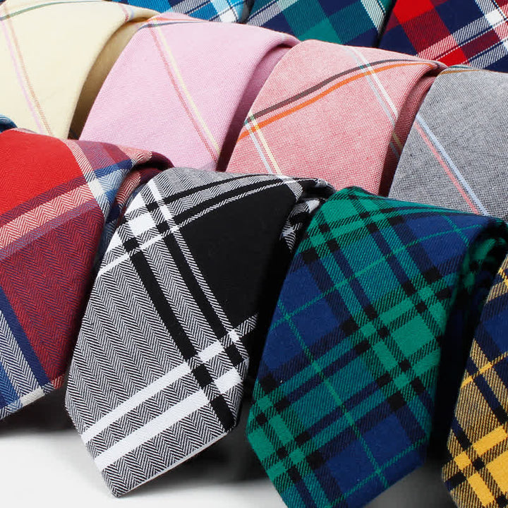 Cravatta a farfalla con motivo scozzese alla moda da uomo - image 1