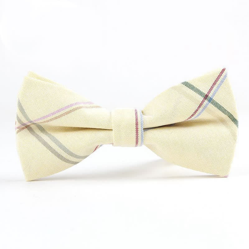 Cravatta a farfalla con motivo scozzese alla moda da uomo - Stile n. 13 - Papillon - image 49