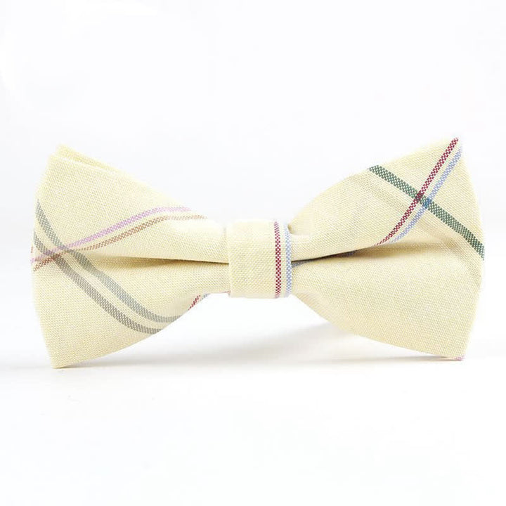 Cravatta a farfalla con motivo scozzese alla moda da uomo - Stile n. 13 - Papillon - image 49