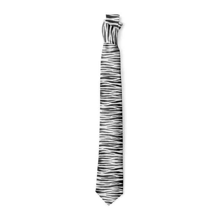 Cravatta da uomo divertente ed elegante con stampa di pelle di animale - image 7