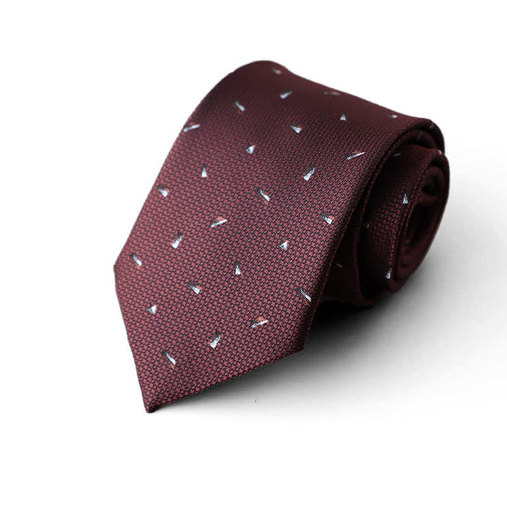 Cravatta formale da uomo con motivi animali bordeaux - Stile n. 5 - image 4