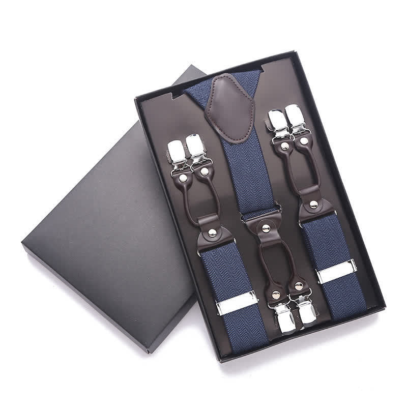 Bretelle regolabili tinta unita a 6 clip - Marina Militare - image 0