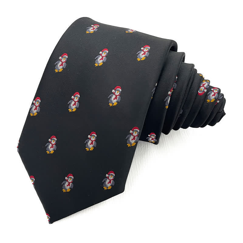 Cravatta da uomo con motivo natalizio di Babbo Natale - Stile n. 2 - image 1