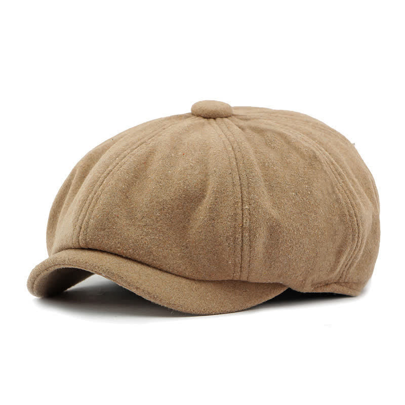 Cappello da giornalaio con basco e cuciture alla moda abbinate ai colori - Cachi - Regolabile (21 5/8"-23 1/4") - image 20
