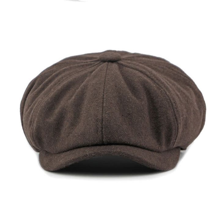 Cappello da giornalaio con basco e cuciture alla moda abbinate ai colori - image 18
