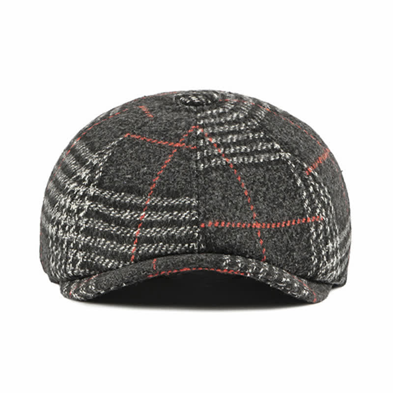 Cappello basco classico casual a quadri ottagonali - image 1