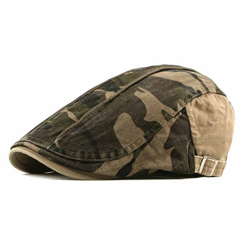 Cappello basco in cotone stile mimetico - Cachi - Regolabile (21 5/8"-24") - image 0