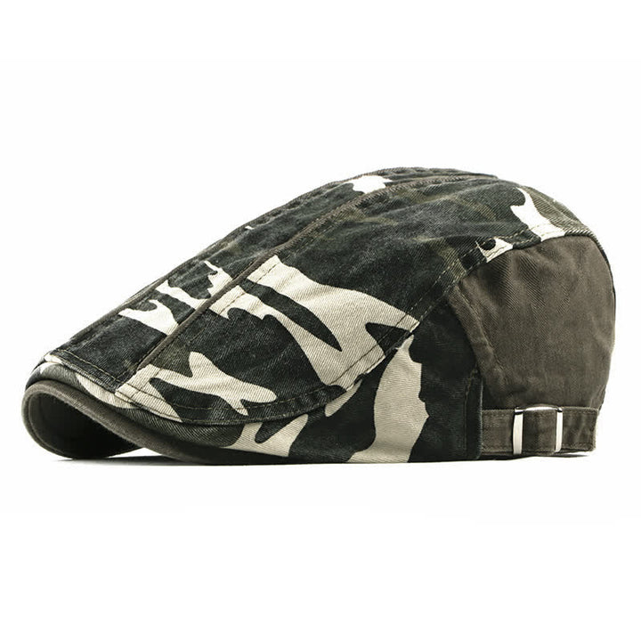 Cappello basco in cotone stile mimetico - Verde militare - Regolabile (21 5/8"-24") - image 9