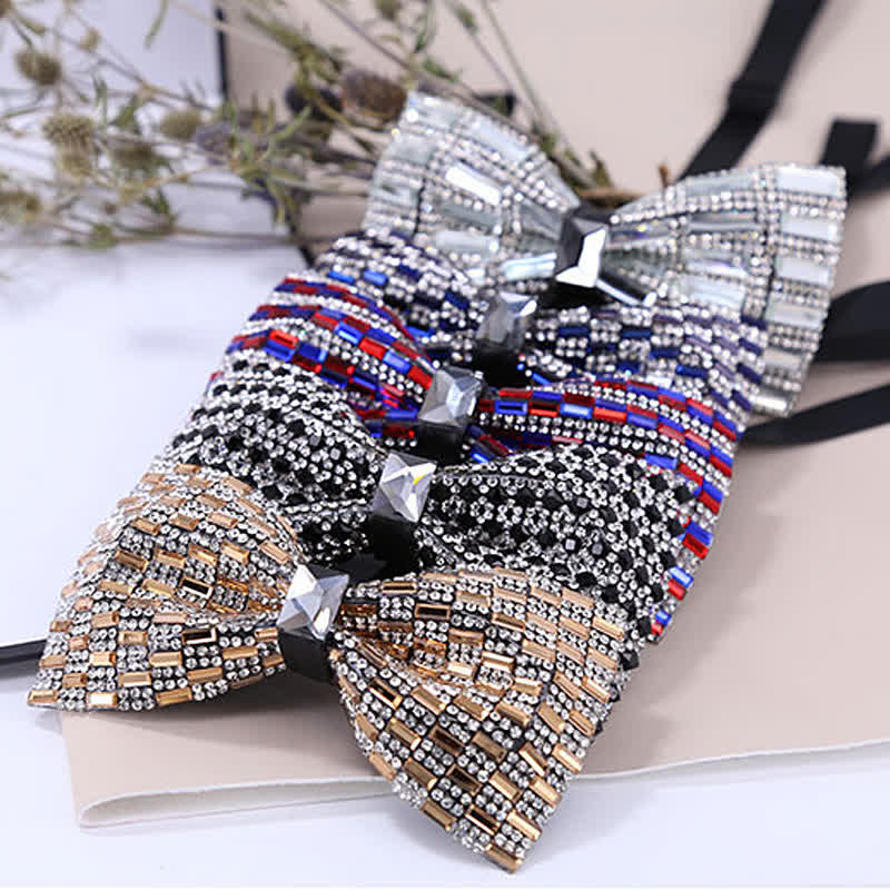 Papillon da uomo con strass di cristallo squisito - image 1