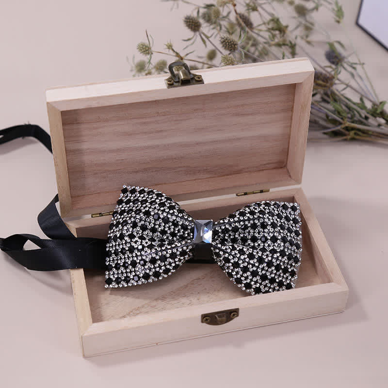 Papillon da uomo con strass di cristallo squisito - image 0