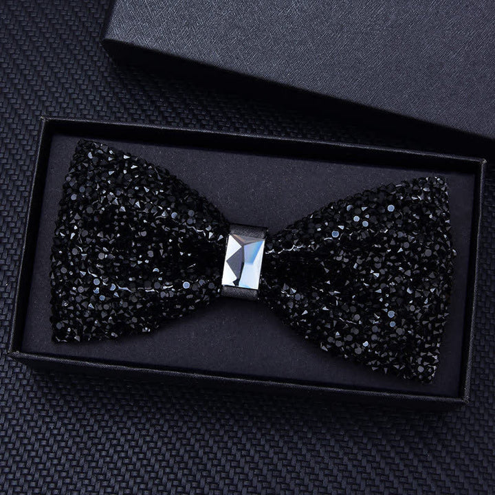 Papillon con strass di cristallo alla moda casual da uomo - image 12