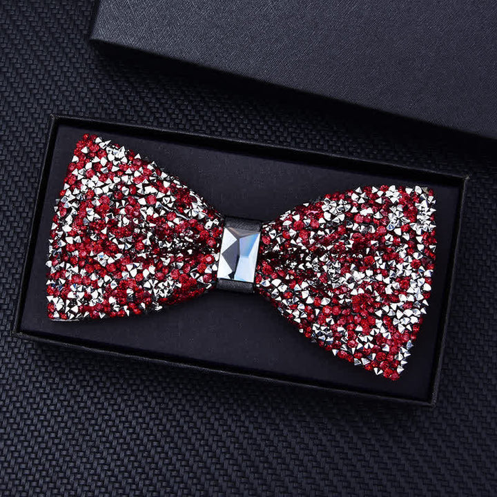 Papillon con strass di cristallo alla moda casual da uomo - image 8