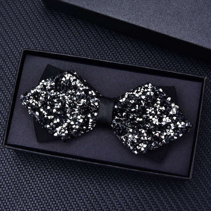Papillon con strass di cristallo alla moda casual da uomo - image 6