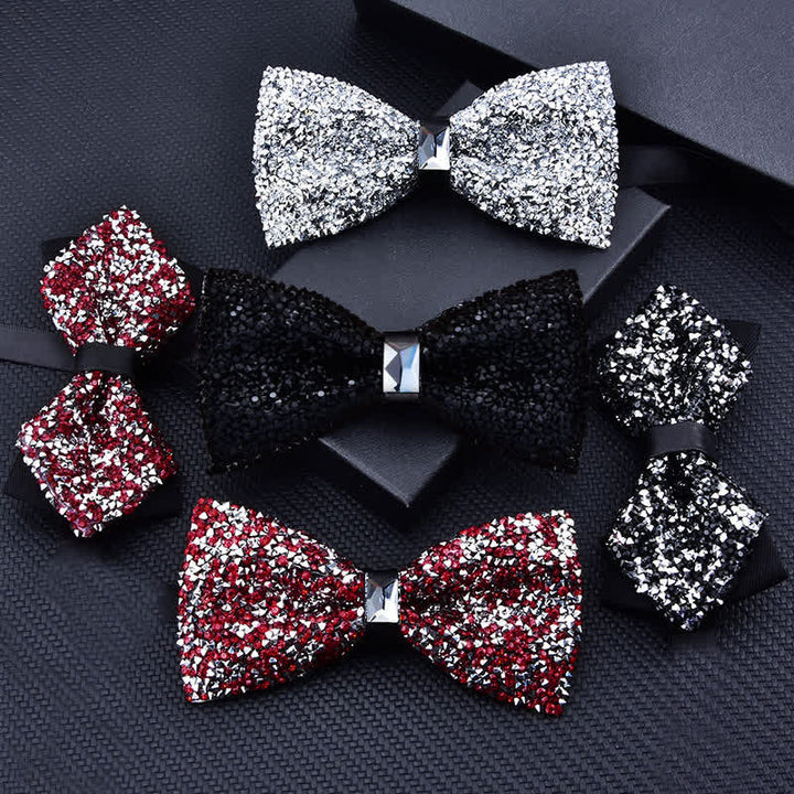 Papillon con strass di cristallo alla moda casual da uomo - image 1