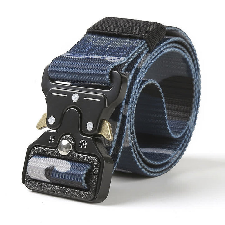 Cintura tattica con bottoni di rilascio resistenti da uomo - Blu - 48" - image 17
