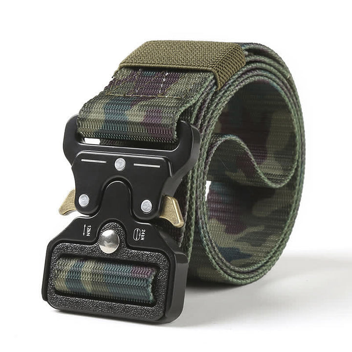 Cintura tattica con bottoni di rilascio resistenti da uomo - Verde scuro - 48" - image 16