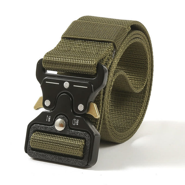 Cintura tattica con bottoni di rilascio resistenti da uomo - Verde militare - 48" - image 12