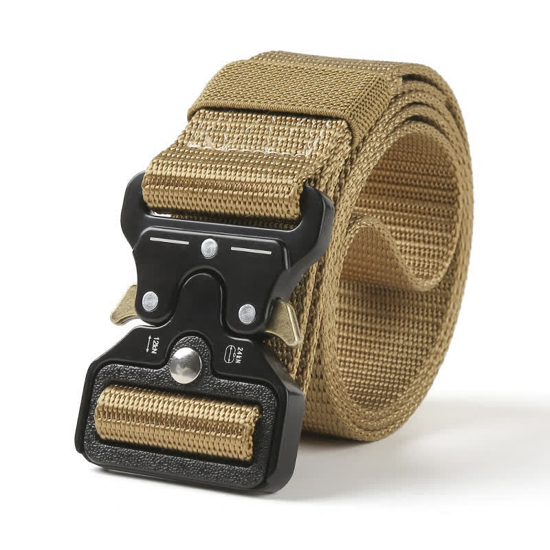 Cintura tattica con bottoni di rilascio resistenti da uomo - Cachi scuro - 48" - image 11