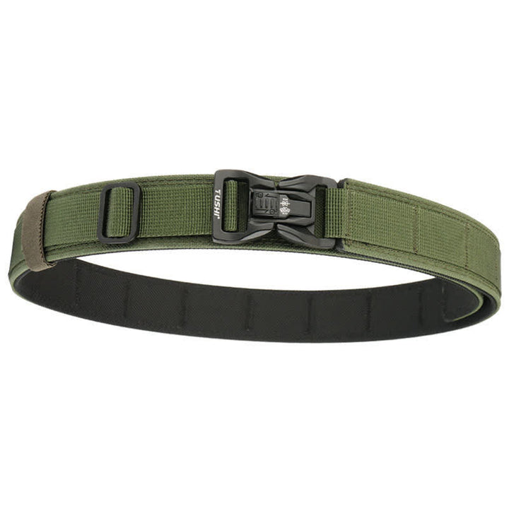 Cintura tattica da uomo con fibbia a sgancio rapido e doppia chiusura spessa - Verde militare - 40" - image 10