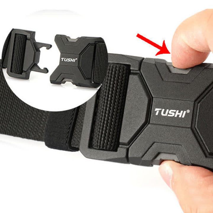 Cintura tattica elastica con fibbia a sgancio rapido semplice da uomo - image 5