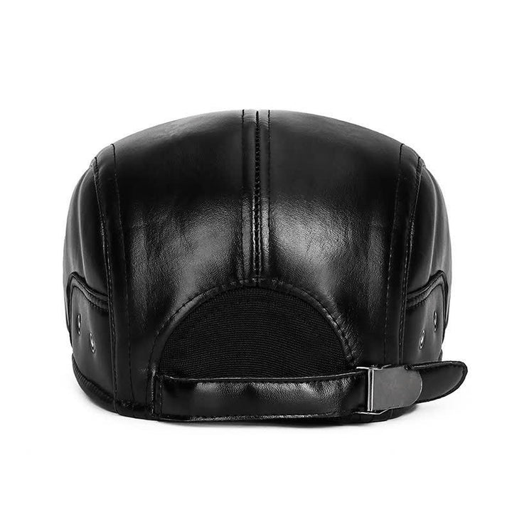 Cappello basco caldo invernale casual nero con paraorecchie - image 6