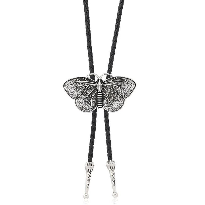 Collana in costume da ballo in maschera con farfalla occidentale - Argento antico - image 1