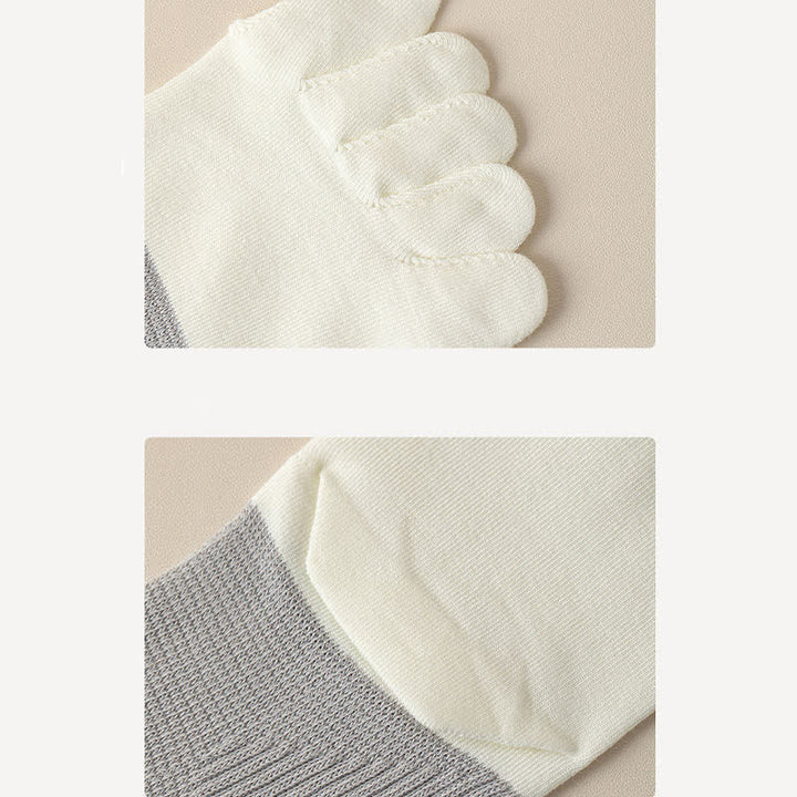 Calzini da uomo Comfort in puro cotone con cinque dita divise - image 7
