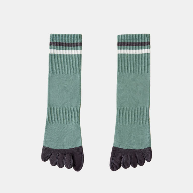 Calzini Five Fingers Crew a righe abbinate da uomo - Cadetto Blu - 6 paia - Taglia unica (US 6.5 - US 10) - image 2