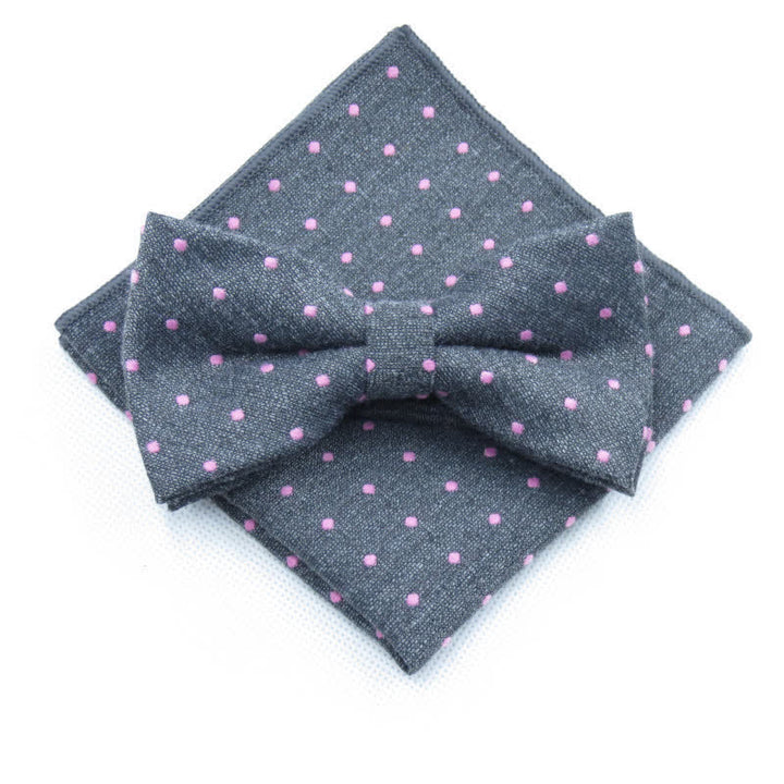 Set di 3 cravatte eleganti a pois da uomo