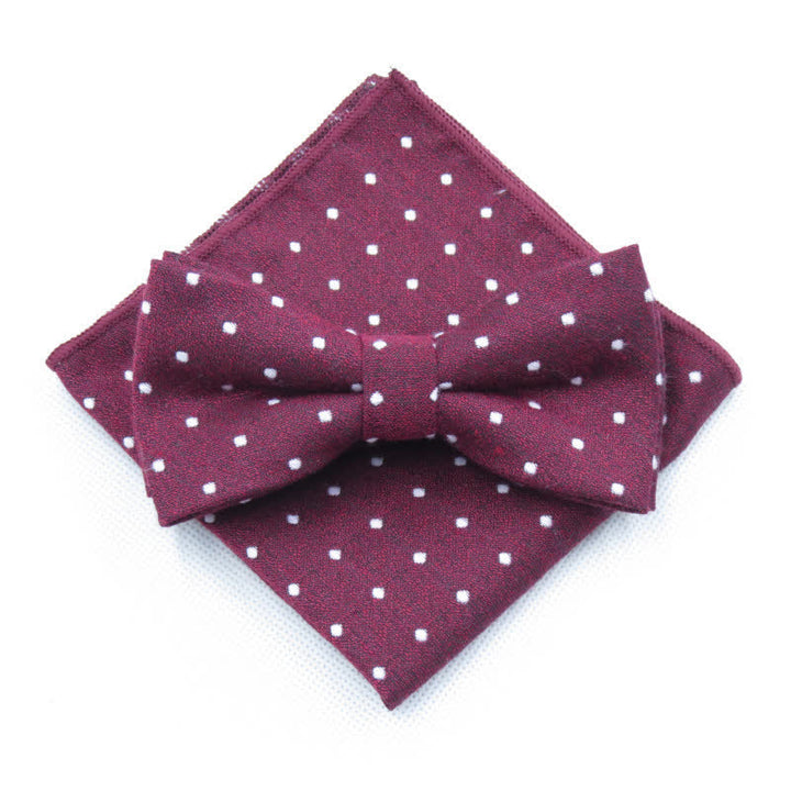 Set di 3 cravatte eleganti a pois da uomo
