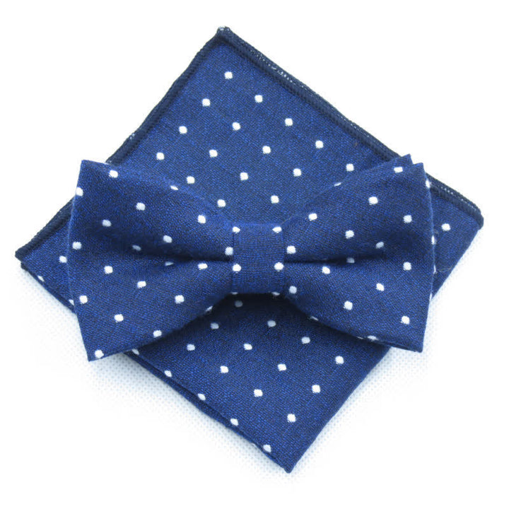 Set di 3 cravatte eleganti a pois da uomo
