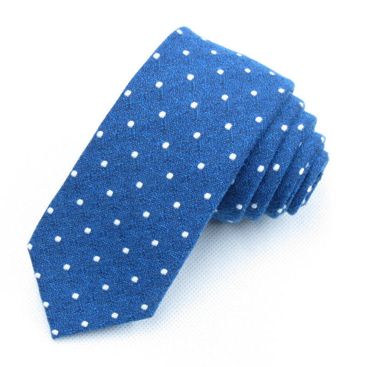 Set di 3 cravatte eleganti a pois da uomo