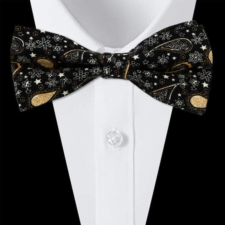 Set di 3 cravatte a farfalla in cotone con motivo Paisley da uomo - Stile n. 3 - Papillon - image 8