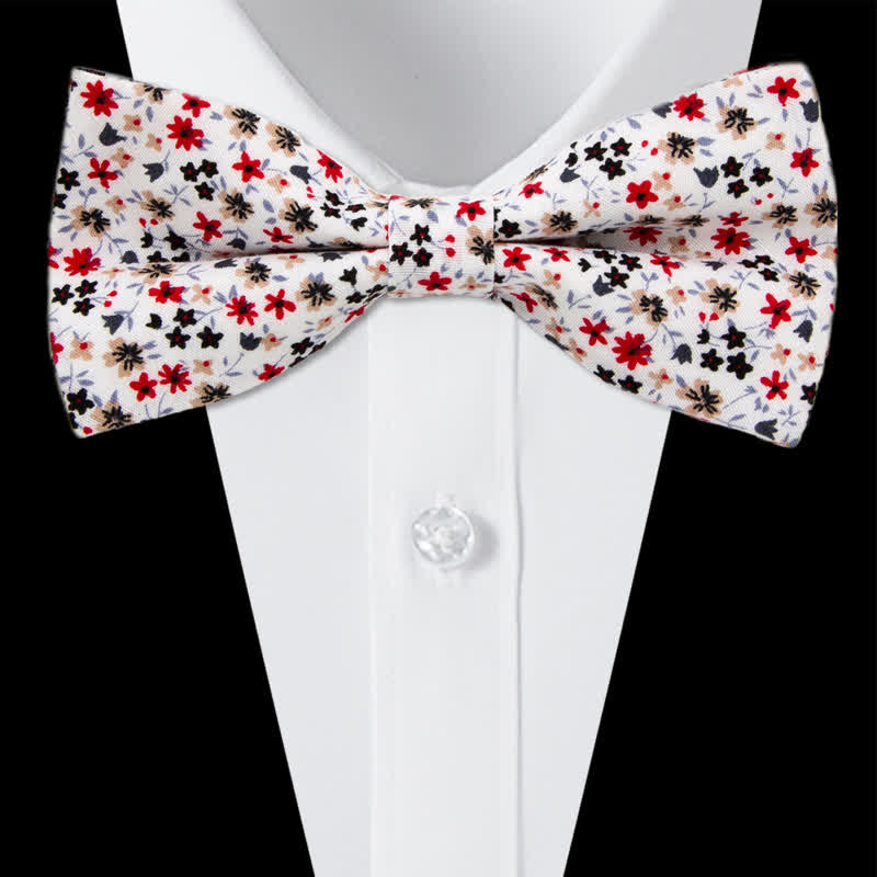 Set di 3 cravatte a farfalla in cotone con motivo Paisley da uomo - Stile n. 8 - Papillon - image 23