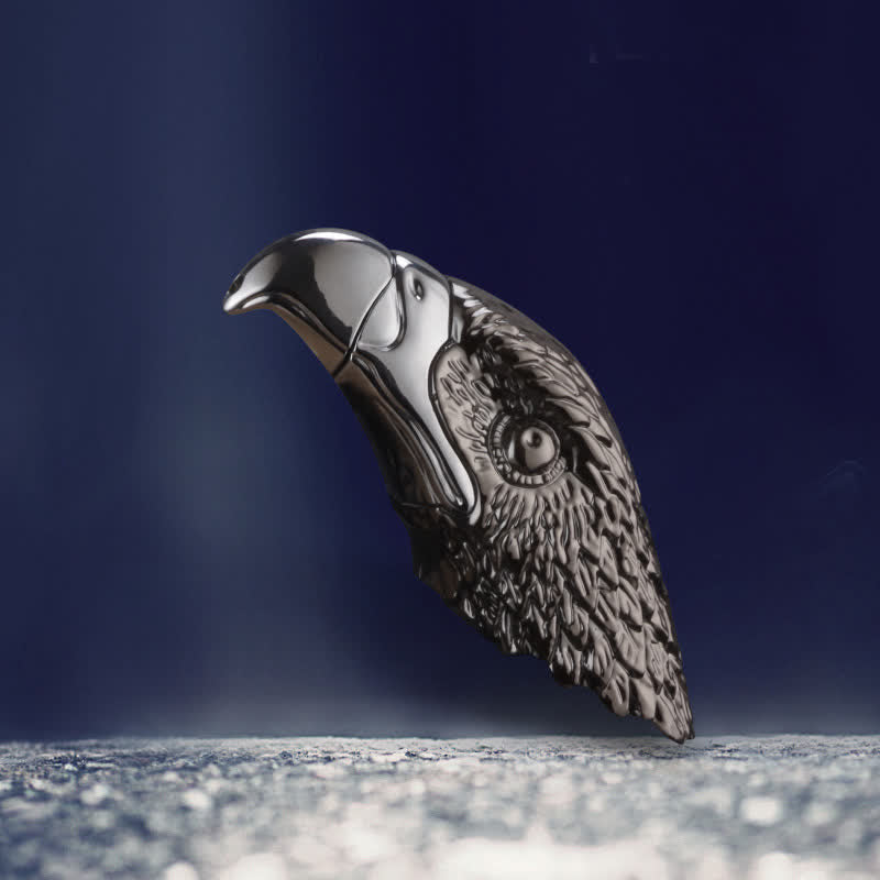 Accendino ricaricabile a forma di testa d'aquila creativa - Grigio - image 7