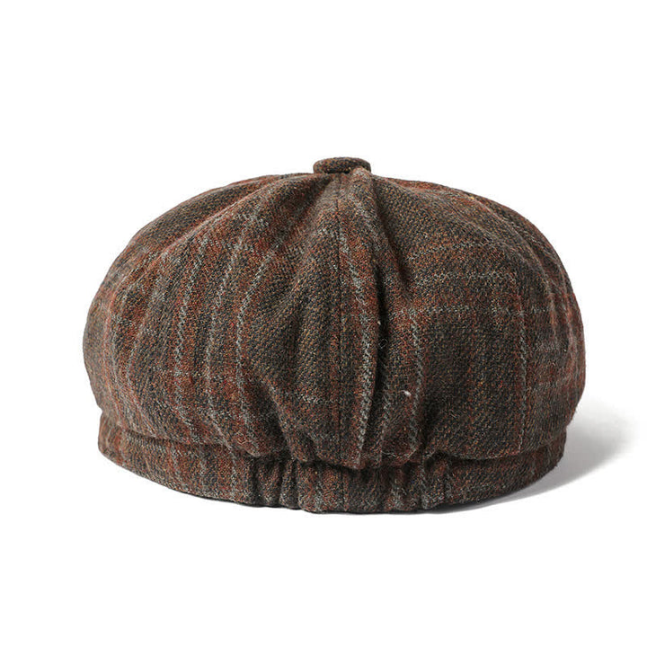 Cappello basco ottagonale da cowboy scozzese vintage da uomo - image 4