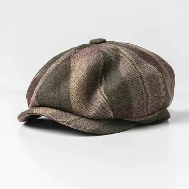 Cappello basco ottagonale da pittore e artista scozzese classico - Verde militare - M (22"-22 7/8") - image 0