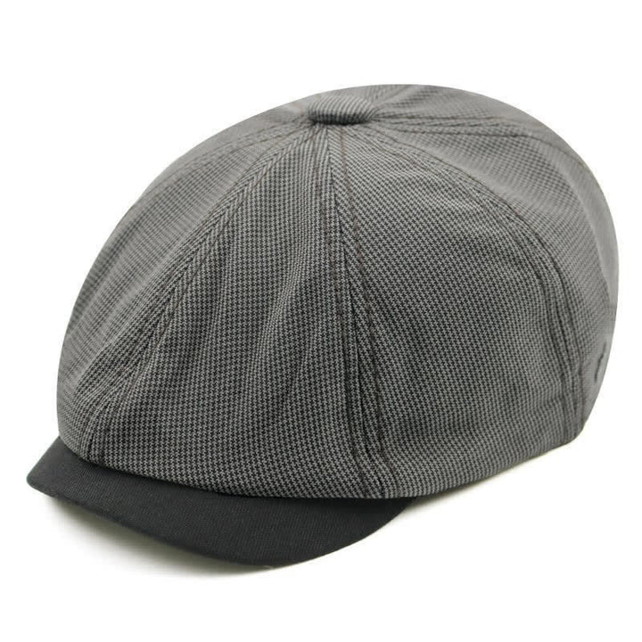 Cappello basco casual con patchwork pied de poule - Caffè - Regolabile (22"-23 1/4") - image 6