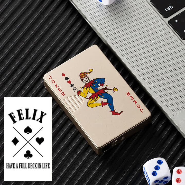 Accendino a butano ricaricabile personalizzato con retro personalizzato e carte da poker - Burlone - Disegno #F - image 40