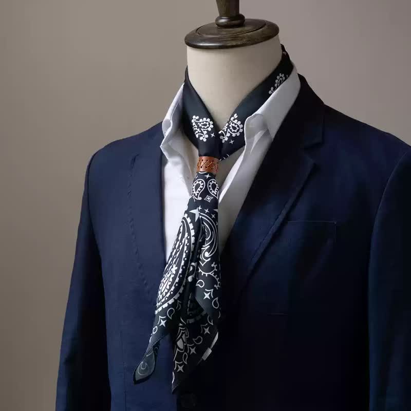 Grande ed elegante sciarpa quadrata stampata Paisley classica in stile britannico - Stile n. 5 - image 19