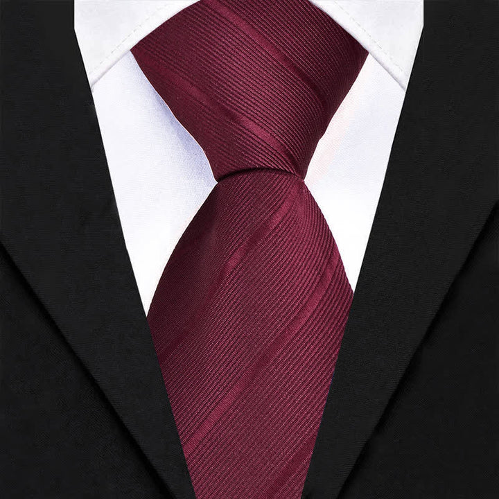 5 pezzi cravatta uomo in twill con spilla a forma di rosa papillon scatola regalo - image 1