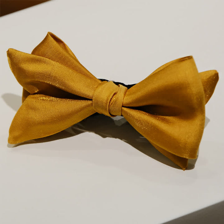 Papillon a punta oversize dalla forma unica Golden Life da uomo - Stile n. 2 - image 5