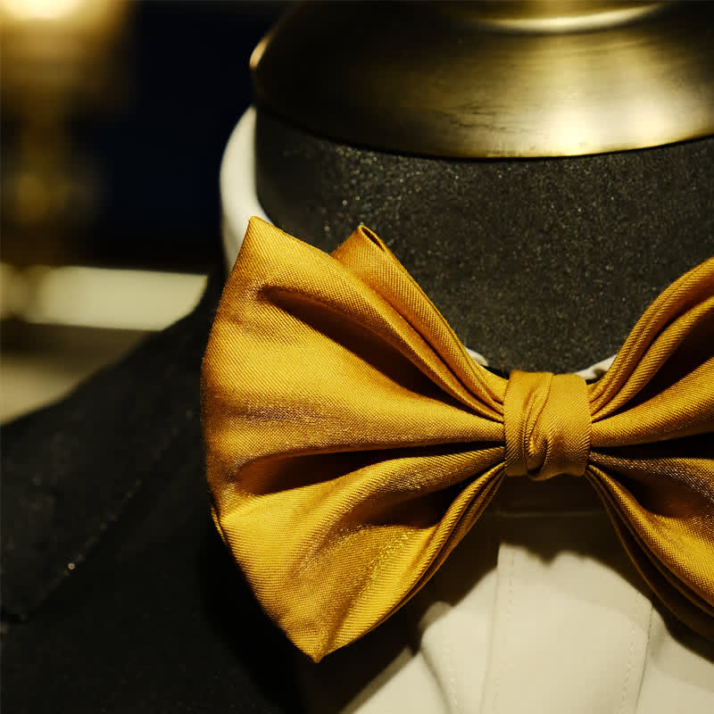 Papillon a punta oversize dalla forma unica Golden Life da uomo - image 15