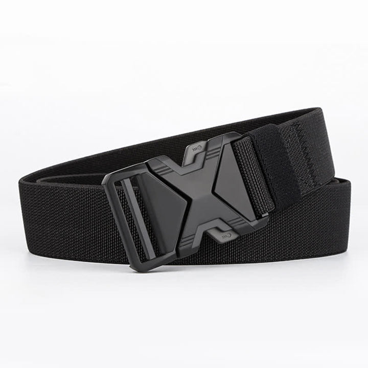 Cintura tattica da uomo in nylon spesso con fibbia a sgancio rapido - Nero - 48" (lunghezza intera) - image 0