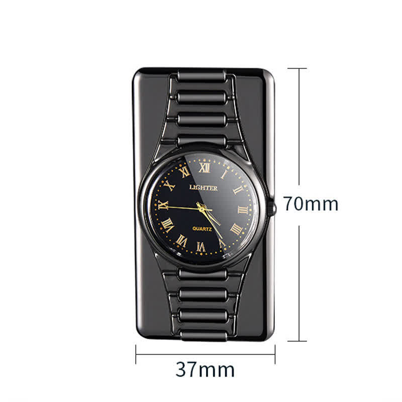 Accendino elettrico ricaricabile con orologio creativo con cavo USB - image 6