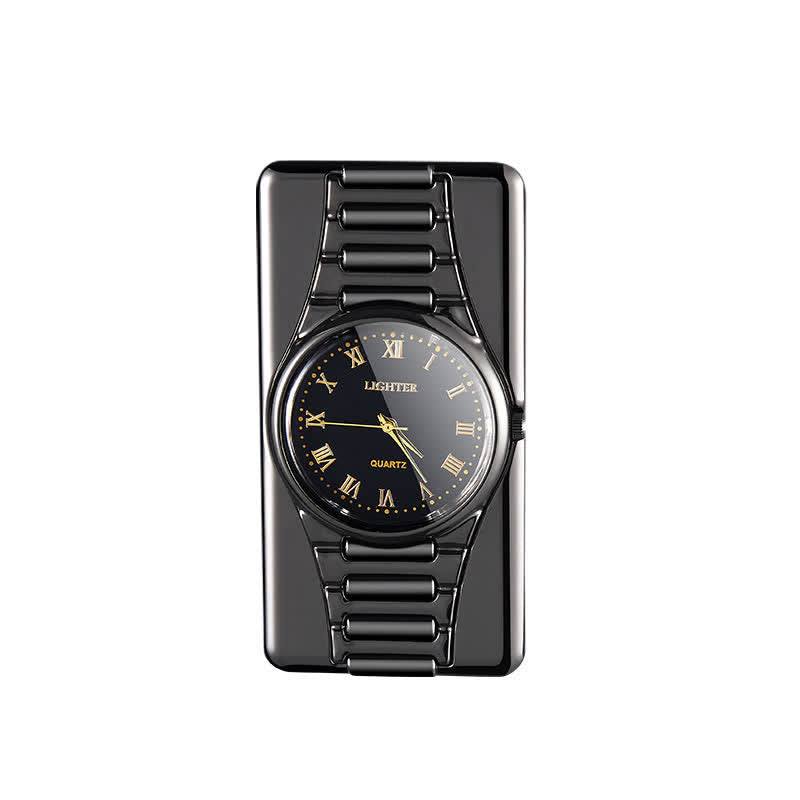 Accendino elettrico ricaricabile con orologio creativo con cavo USB - image 0