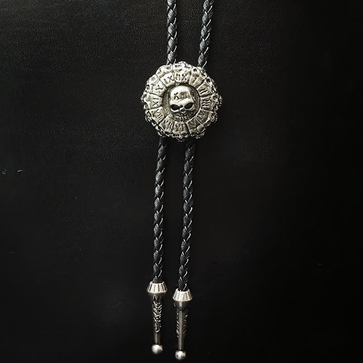 Cravatta Bolo con ciondolo in argento con testa di teschio in stile punk - Stile n. 4 - image 5