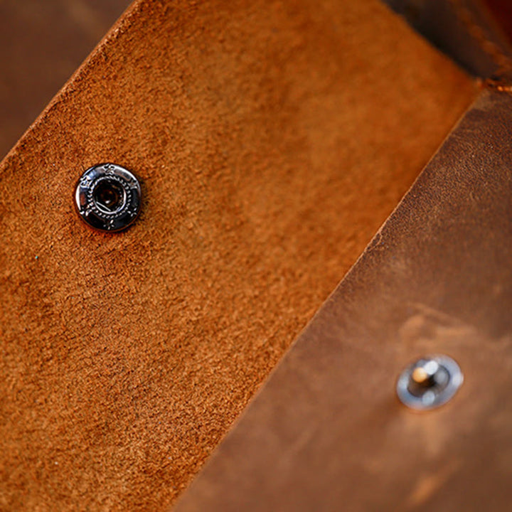 Borsa da cintura in vera pelle con ciondolo per cellulare da caffè - image 6