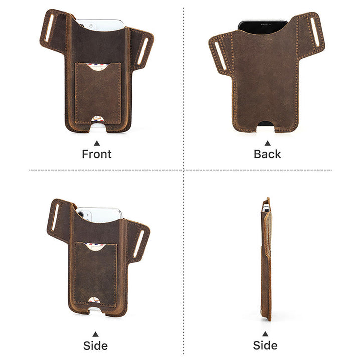 Fondina versatile per cellulare in pelle da appendere alla cintura. - image 18